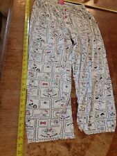 Vintage Hello Kitty Pajamas Pants Bottoms Sleepwear Size Medium #S54/55