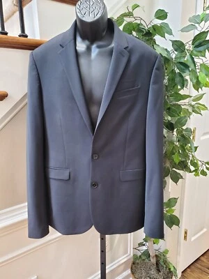 Blazer Express Para Hombre Negro Poliéster Manga Larga Un Pecho Ajustado Talla 42L Foto 1 de 4