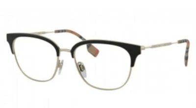 Burberry BE1334 1109 Womens Gold Black Square Eyeglasses 52 mm - Image 1 of 4
