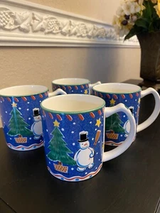 Mikasa Christmas Coffee Mugs Cups Set of 4 - Picture 1 of 11