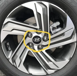 4pc Wheel Cap fit 2021 2022 2023 Hyundai Santa Fe SE / SEL factory 18" wheel rim - Picture 1 of 2