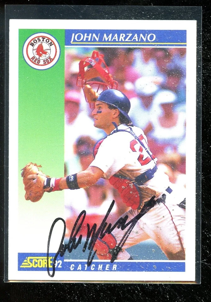1992 SCORE AUTOGRAPH/SIGNED #539 JOHN MARZANO REDSOX NRMINT E021915 - Image 1 of 1