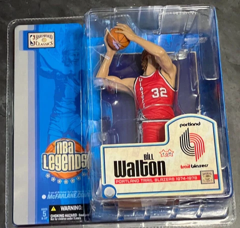 Bill Walton NBA Legends Hardwood Classics McFarlane Trailblazers Factory Sealed Cover