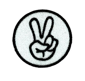 Patch patches backpack biker motorcycle moto peace sign - Picture 1 of 1