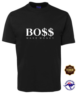 Boss Office Make Money Brand Parody  Rap Retro Vintage Hipster Streetwear Tshirt