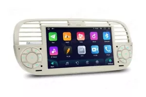 CAR TABLET BIANCO per Fiat 500 autoradio Android OS 4G RAM + 64G ROM wi-fi GPS7" - Foto 1 di 12