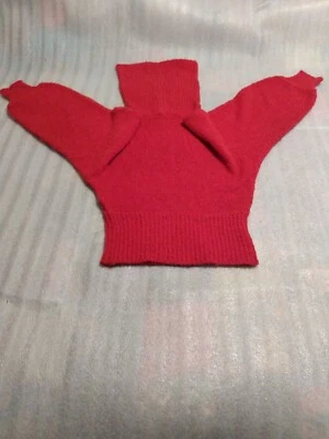  Spiegel Elegante Rojo Manga Larga Cuello Tortuga Suéter Tela Acrílica Talla M Foto 1 de 4