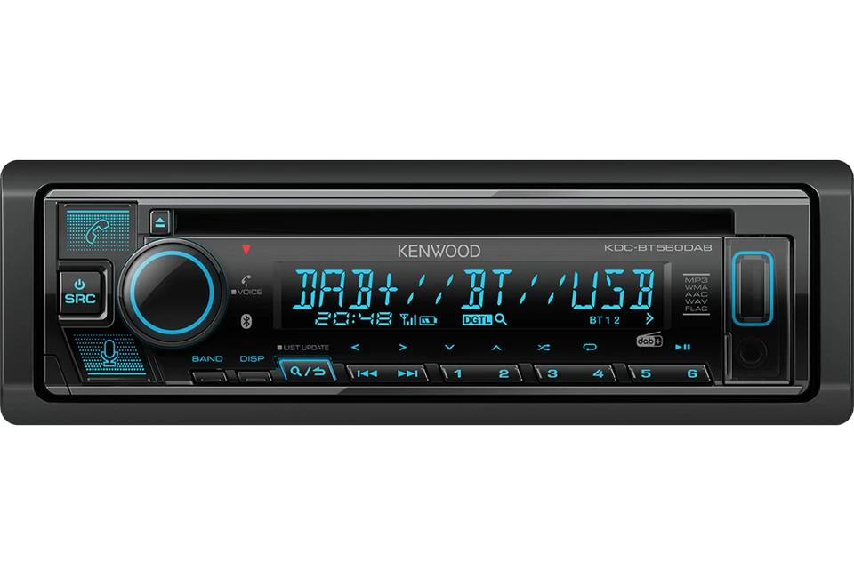 KENWOOD KDC-BT560DAB Autoradio Bluetooth DAB+ Antenna Inclusa - Immagine 1 di 3