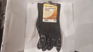 Handmaster Coated Gloves Vinyl Fits All Black Pair - Bild 1 von 1