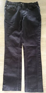 girls size 10 BLACK DENIM JEANS PANTS skinny CAT JACK super condition! school - Picture 1 of 2