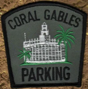 ππππ Old Coral Gables Florida Police Parking Patch 3" x 3" - Picture 1 of 2