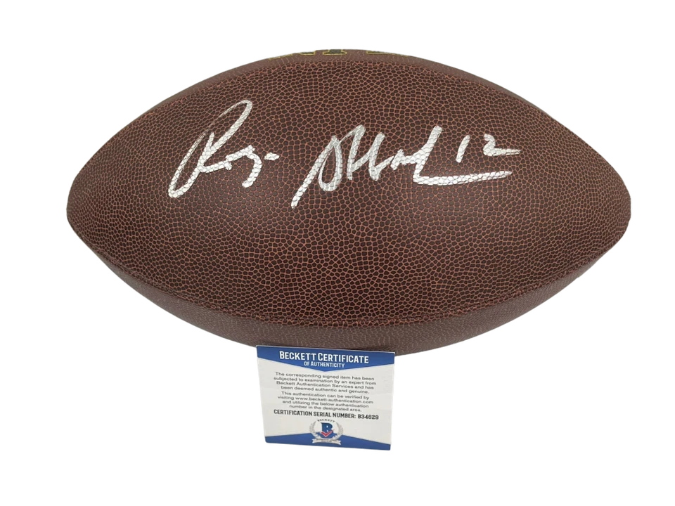 ROGER STAUBACH FIRMADO NFL FÚTBOL AMERICANO DALLAS COWBOYS AUTÓGRAFO BECKETT CERTIFICADO DE AUTENTICIDAD 6 Foto 1 de 1