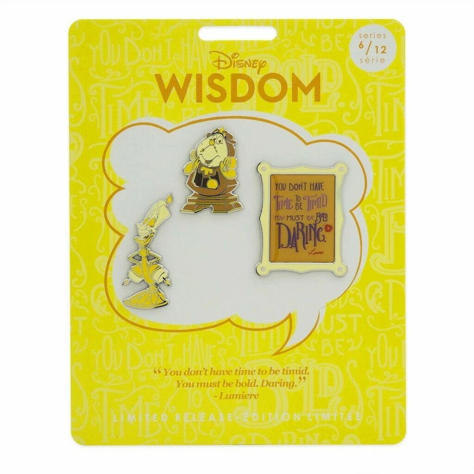 Disney Wisdom Collection June Lumiere Pin Set Limited Release  - Image 1 of 1