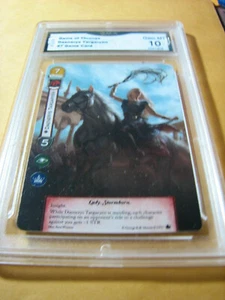 CARTA GIOCO VOLO FANTASY DAENERYS TARGARYEN GAME OF THRONES #7 GRADI 10 L@@K - Foto 1 di 2