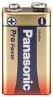 5x PANASONIC Batterie Alkali ProPower 6LR61 LR22A 9V-Block 1er-Bli
