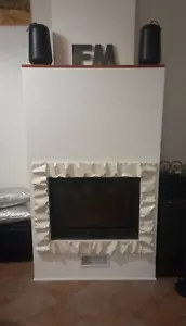 CORNICE DESIGN per Camino FERRO BATTUTO con o senza LED . Personalizzata . 400 - Imagen 1 de 32