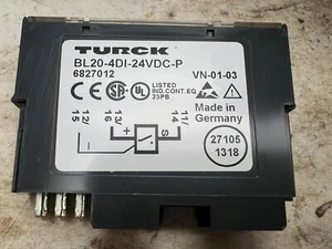 🔥Turck BL20-4DI-24VDC-P Output Module, Used, Free Shipping🇺🇸 - Picture 1 of 3