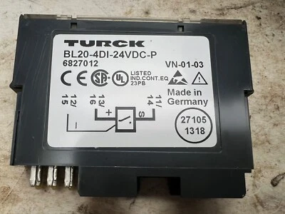 🔥Turck BL20-4DI-24VDC-P Output Module, Used, Free Shipping🇺🇸 - Image 1 of 3