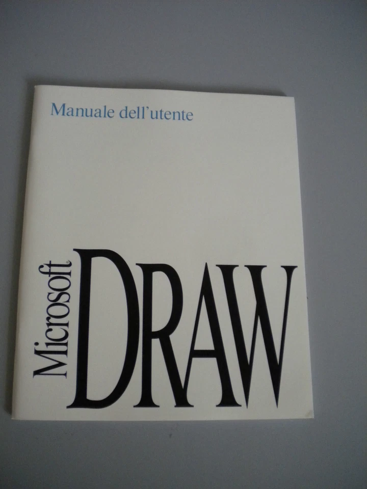Microsoft Draw 1.0 Manual De Usuario 1992 Perfecto! - Imagen 1 de 1