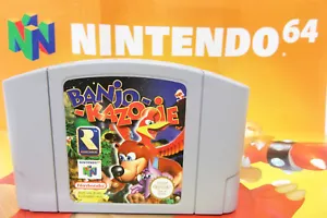 Banjo Kazooie Nintendo 64 Game Cartridge + Advertizing Poster - Picture 1 of 8