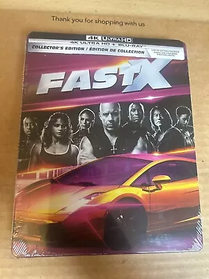 Fast and Furious 10 (Fast X) Limited Edition 4K UHD Blu ray Steelbook NEW/SEALED - Image 1 of 4