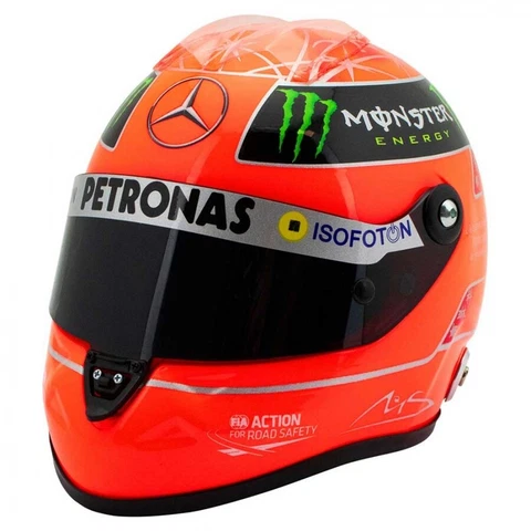 2012 Michael Schumacher Final F1 Race 1:2 Scale Replica Helmet Cover