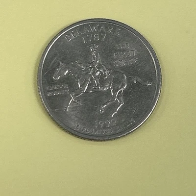 1787 1999 “D” Delaware *FIRST STATE QUARTER DOLLAR* Coin W/ Caesar Rodney - Image 1 of 2
