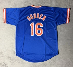 Doc Gooden Autographed NY Mets Custom Jersey (JSA) Size XL - “Dr K” - Picture 1 of 9