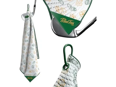 Toalla de Golf Magnética Premium Blue Tees Golf MagTowel Fiesta Edición Limitada 18x18 Foto 1 de 3