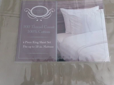 New King Size Sheet Set ** 300TC ** Cotton ** Tan # 1028 - Image 1 of 3