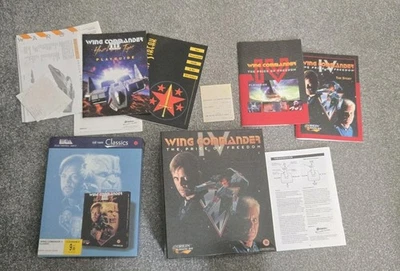 Wing Commander Iv &  3 Heart Of The Tiger Vintage  Big Box PC CD Game boxes only - Image 1 of 4