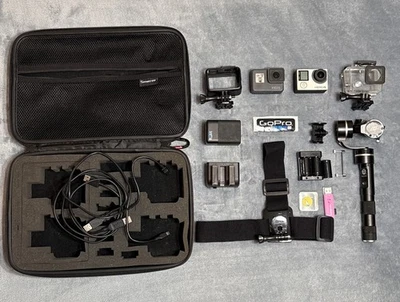 GoPro Hero5 Black / Hero4 Bundle Ultra HD 4k Action Camera w/ Case & Accessories - Image 1 of 4