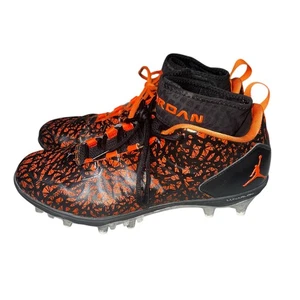 Jordan Lunarlon Orange Black Silver arch bream propulsion football cleats 10.5 - Bild 1 von 13