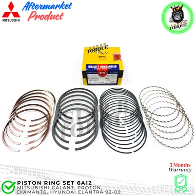 78.4mm Std Piston Ring Set MD302644 Fits Mitsubishi 6A12 Galant Diamante 92-09 - Image 1 of 3