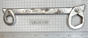 Master Wrench 9-14 15-22 3/8" x 13/16" Multi Wrench Swivel Heads Vintage - Imagen 1 de 4