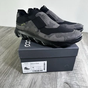 Zapatilla deportiva sin cordones ECCO para hombre MX M baja negra talla 12-12,5 EU 46 nueva caja - Imagen 1 de 14