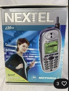 Vintage Motorola Nextel i50sx telefon komórkowy. RZADKIE. PRZEDMIOT KOLEKCJONERSKI. - Zdjęcie 1 z 6