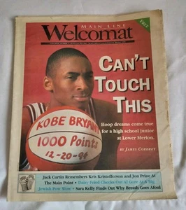 Main Line Welcomat Kobe Bryant High School Newspaper March 1995 with some wear. - Picture 1 of 9