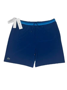 Lacoste Sport X Novak Djokovic Men’s Blue Ultra Dry Tennis Short Size 7/2XL NWT - Picture 1 of 5