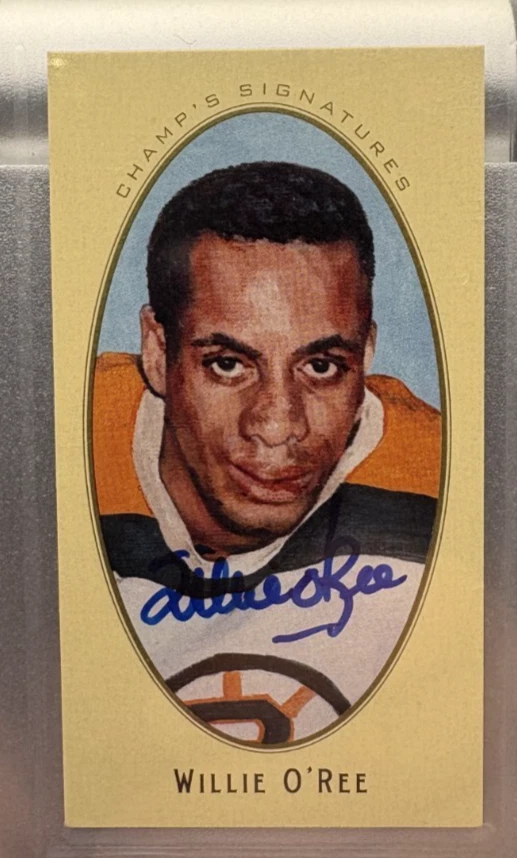 Willie O'Ree Champ's Signatures 2011 Parkhurst Champions SP Mini Auto Card - Image 1 of 2