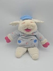 Baby Lamb Chop Plush Hand Puppet Blue Pajamas Shari Lewis Target 1990 - Picture 1 of 24