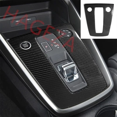 Panel de cambio de marchas de consola central de fibra de carbono real para Audi A3 S3 8Y 2021-25 Foto 1 de 4