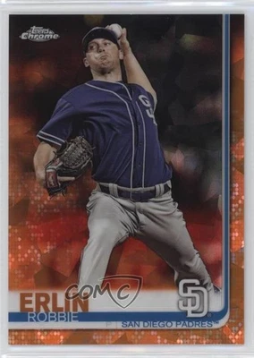 2019 Topps Chrome Sapphire Edition Orange /25 Robbie Erlin #626 - Image 1 of 2