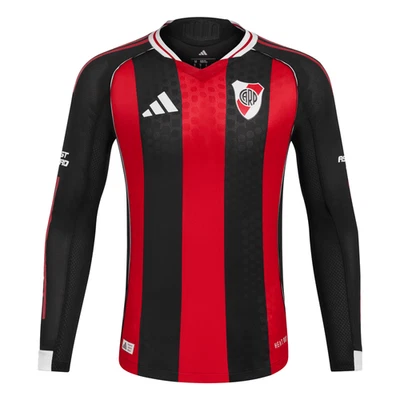 CAMISETA RIVER PLATE 25/26 ADIDAS AUTÊNTICA MANGA LONGA AWAY - IMPRESSÃO + PATCH - Imagem 1 de 4