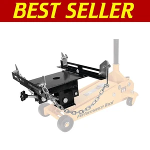Adjustable Transmission Jack Adapter with Safety Chains - Universal Fit 1/2 Ton - Picture 1 of 15