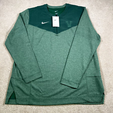 University Vermont Jacket Men XL Nike Green UVM College New Tags Dri Fit Gym Run