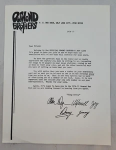 The Osmonds Magazine ~ The Osmond Brothers ~ Cartas del club de fans ~ década de 1970 - Imagen 1 de 10