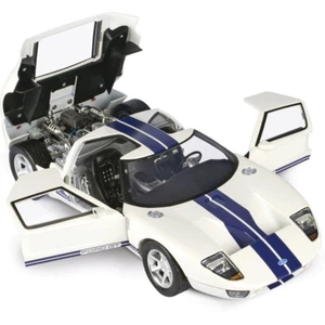 ##AU Motormax 1/12 Scale Model Car Ford GT WHITE with Blue Stripes AU Deliver### - Picture 1 of 6