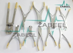 Juego de 11 piezas de alicates quirúrgicos ortopédicos de mandíbula TC instrumento veterinario - Imagen 1 de 6