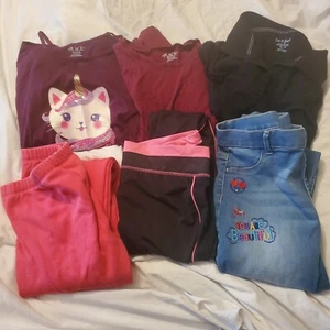 Girls Lot Of 6 Pants And Tops Size XXL - Picture 1 of 5